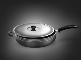 Non-Stick Deep Fry Pan - 29.5 cms with Lid