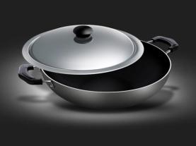 Non-Stick Kadai with Flat Lid - 20 cms