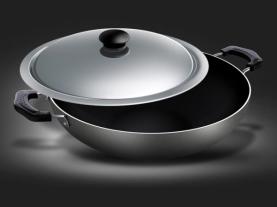 Non-Stick Kadai with Flat Lid - 25 cms